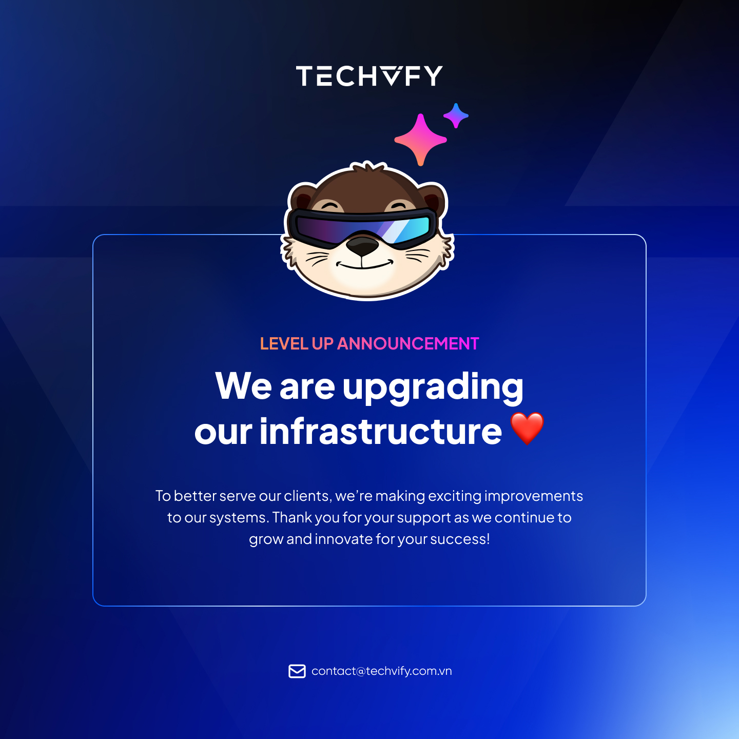 TECHVIFY Infrastructure Upgrade Announcement